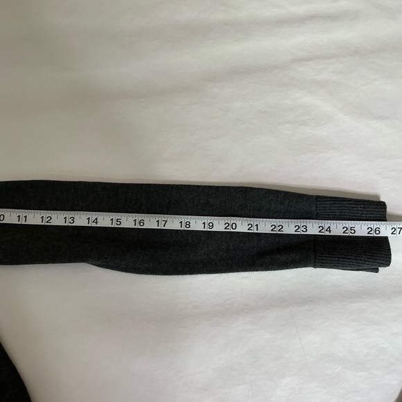 Lululemon Back to Balance Sweater Split Back Long Sleeve in Charcoal Gray - Picture 14 of 15